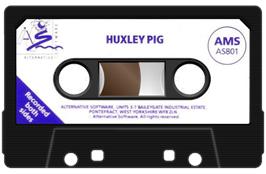 Cartridge artwork for Huxley Pig on the Amstrad CPC.