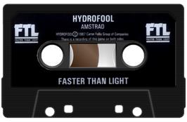 Cartridge artwork for Hydrofool on the Amstrad CPC.