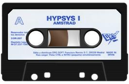 Cartridge artwork for Hypsys on the Amstrad CPC.