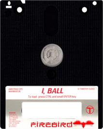 Cartridge artwork for I, Ball on the Amstrad CPC.