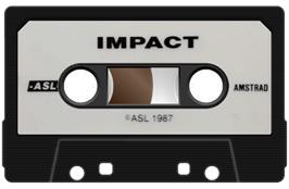 Cartridge artwork for Impact on the Amstrad CPC.