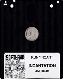 Cartridge artwork for Incantation on the Amstrad CPC.