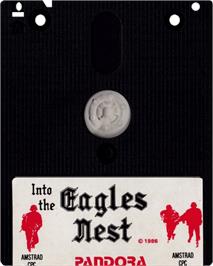 Cartridge artwork for Into the Eagle's Nest on the Amstrad CPC.