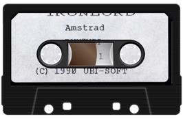 Cartridge artwork for Iron Lord on the Amstrad CPC.