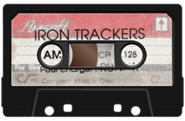 Cartridge artwork for Iron Trackers on the Amstrad CPC.