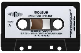 Cartridge artwork for Isoleur on the Amstrad CPC.