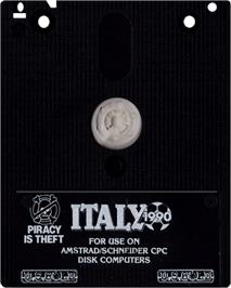 Cartridge artwork for Italy 1990 on the Amstrad CPC.