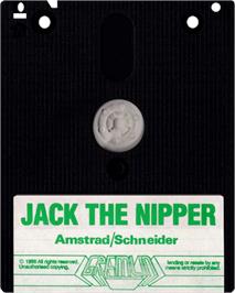Cartridge artwork for Jack The Ripper on the Amstrad CPC.