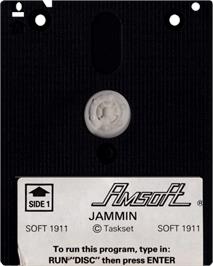 Cartridge artwork for Jammin' on the Amstrad CPC.