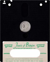 Cartridge artwork for Jewels Of Babylon on the Amstrad CPC.