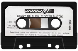 Cartridge artwork for Kenny Dalglish Soccer Manager on the Amstrad CPC.