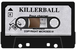 Cartridge artwork for Killerball on the Amstrad CPC.