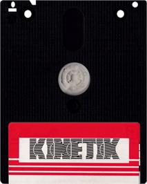 Cartridge artwork for Kinetik on the Amstrad CPC.