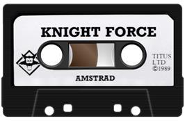 Cartridge artwork for Knight Force on the Amstrad CPC.