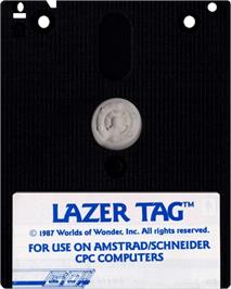Cartridge artwork for Lazer Tag on the Amstrad CPC.