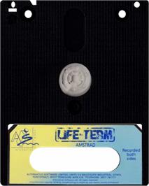 Cartridge artwork for Life-Term on the Amstrad CPC.