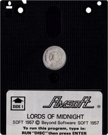 Cartridge artwork for Lords Of Midnight on the Amstrad CPC.