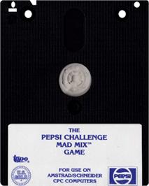Cartridge artwork for Mad Mix Game - The Pepsi Challenge on the Amstrad CPC.