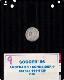 Cartridge artwork for Marius Trésor Foot on the Amstrad CPC.
