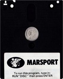 Cartridge artwork for Marsport on the Amstrad CPC.