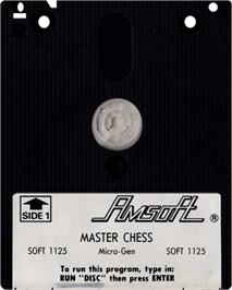Cartridge artwork for Master Chess on the Amstrad CPC.