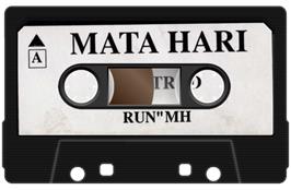 Cartridge artwork for Mata Hari on the Amstrad CPC.