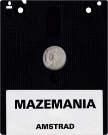 Cartridge artwork for Maze Mania on the Amstrad CPC.