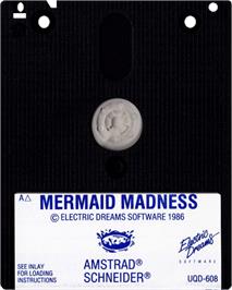 Cartridge artwork for Mermaid Madness on the Amstrad CPC.
