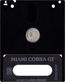 Cartridge artwork for Miami Cobra GT on the Amstrad CPC.