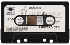 Cartridge artwork for Monopoly on the Amstrad CPC.