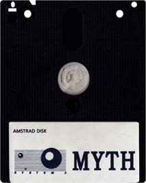 Cartridge artwork for Myth - History In The Making on the Amstrad CPC.