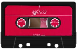 Cartridge artwork for Mythos on the Amstrad CPC.