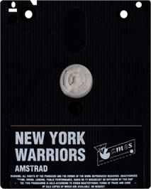 Cartridge artwork for New York Warriors on the Amstrad CPC.