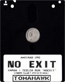 Cartridge artwork for No Exit on the Amstrad CPC.