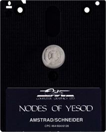 Cartridge artwork for Nodes of Yesod on the Amstrad CPC.