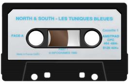 Cartridge artwork for North and South on the Amstrad CPC.
