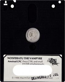 Cartridge artwork for Nosferatu The Vampyre on the Amstrad CPC.