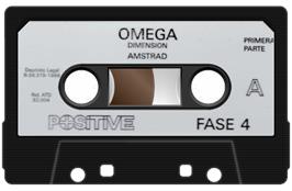 Cartridge artwork for Omega Dimension on the Amstrad CPC.