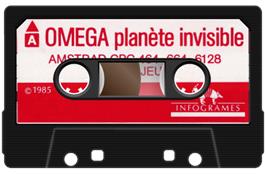 Cartridge artwork for Omega Planete Invisible on the Amstrad CPC.