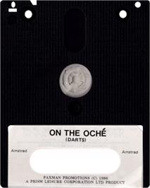 Cartridge artwork for On The Oche on the Amstrad CPC.