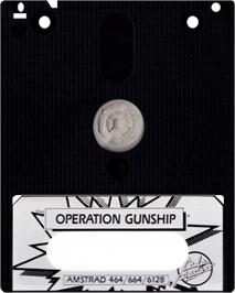 Cartridge artwork for Operation Gunship on the Amstrad CPC.