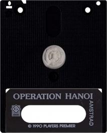 Cartridge artwork for Operation Hanoi on the Amstrad CPC.