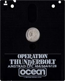 Cartridge artwork for Operation Thunderbolt on the Amstrad CPC.