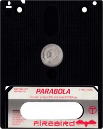 Cartridge artwork for Parabola on the Amstrad CPC.