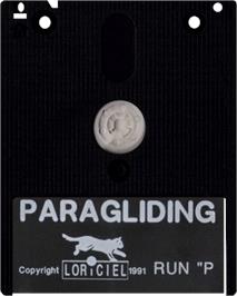 Cartridge artwork for Paragliding Simulation on the Amstrad CPC.