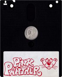 Cartridge artwork for Pink Panther on the Amstrad CPC.