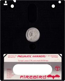 Cartridge artwork for Pneumatic Hammers on the Amstrad CPC.