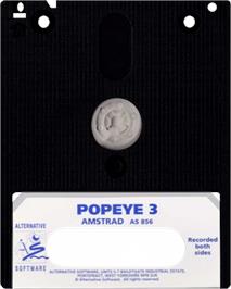 Cartridge artwork for Popeye 3 - Wrestle Crazy on the Amstrad CPC.