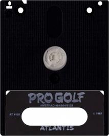 Cartridge artwork for Pro Golf on the Amstrad CPC.