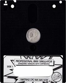Cartridge artwork for Professional BMX Simulator on the Amstrad CPC.